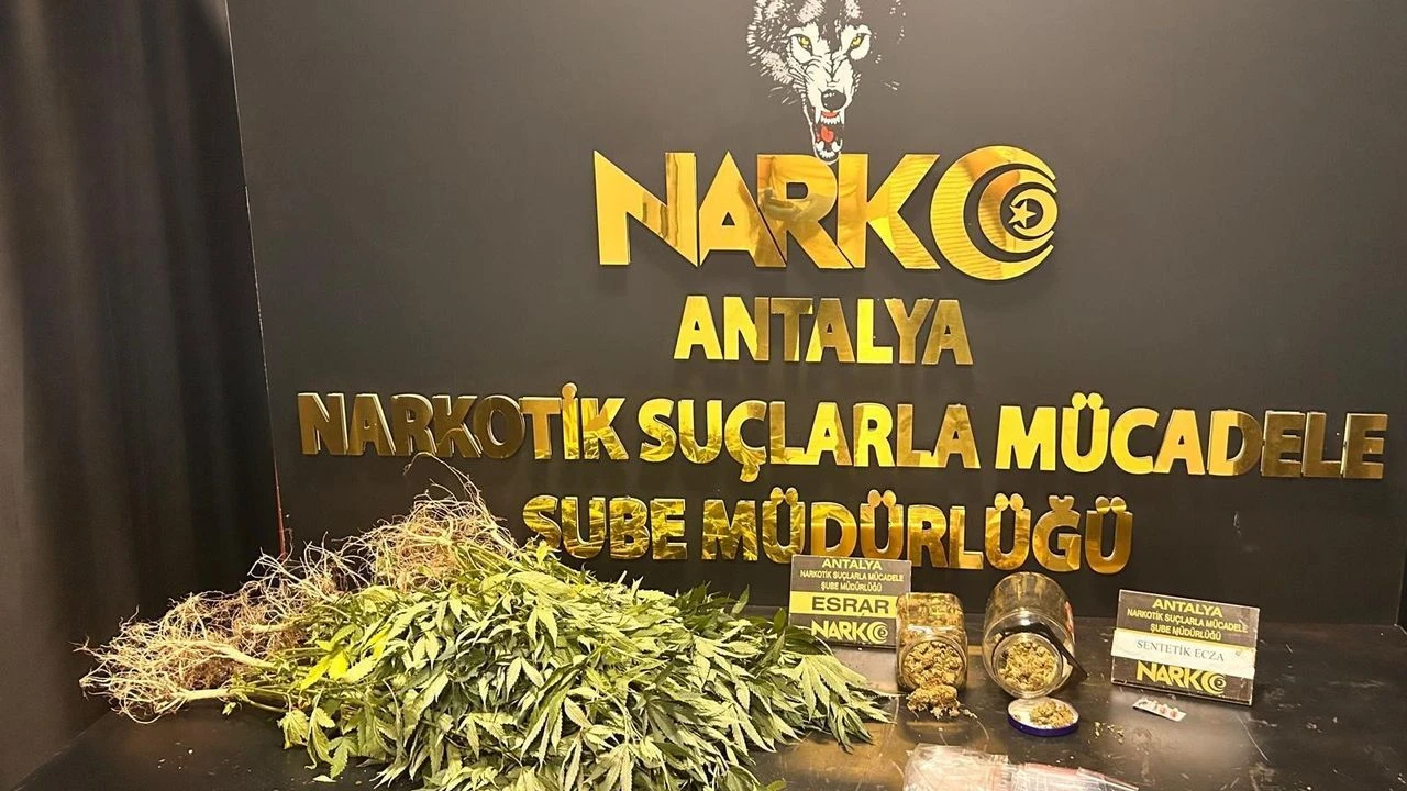 Antalya’da Uyuşturucu Operasyonu