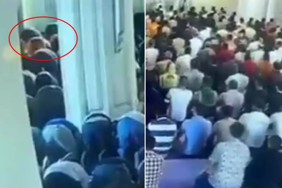 Namaz Kılan Polislerin Üzerine 50 Kiloluk Mermer Düştü